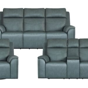Cougar Admiral Blue Power Reclining Set