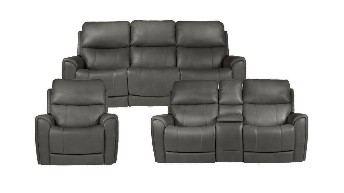3 Pc Cougar Dark Grey P3 Power Reclining Set