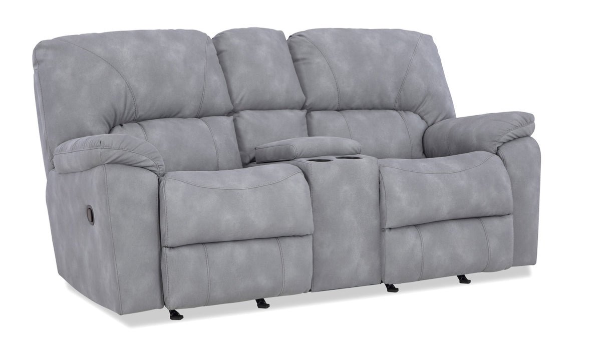 3 pc Rhino Gray Manual Reclining Set