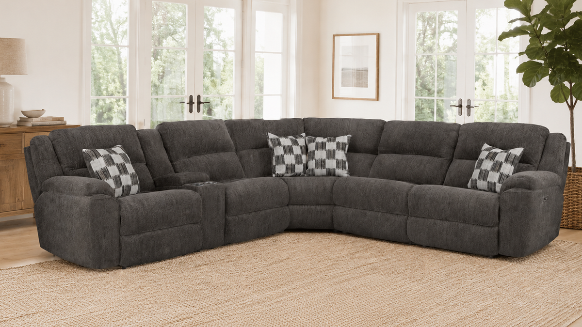 3pc Frisco Clove Power Reclining Left Side Facing Console Sectional