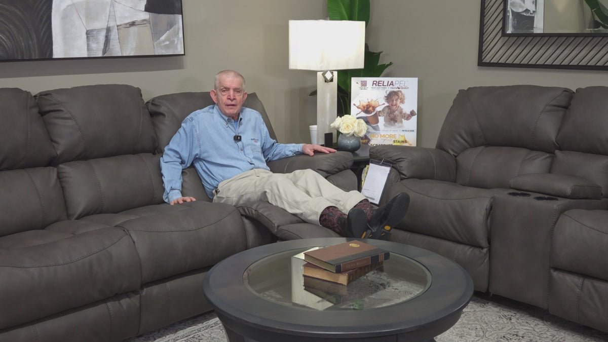 3pc Rhino Pewter Manual Reclining Set| USA-MADE