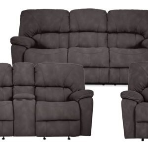 Rhino Pewter Manual Reclining Set Usa-made