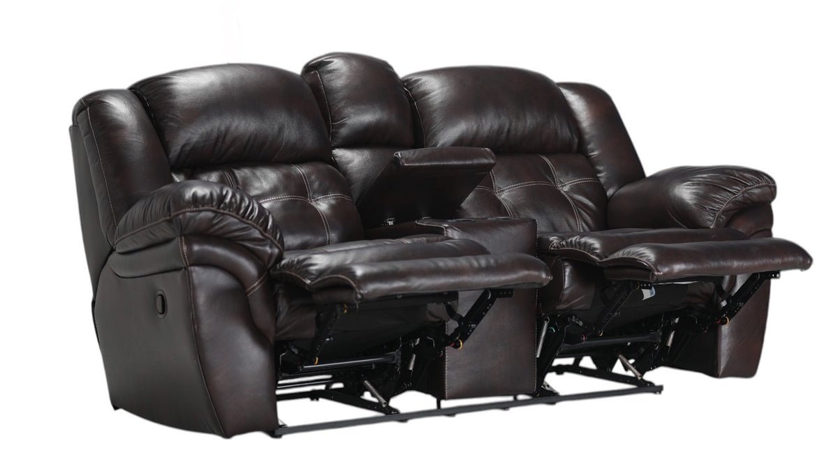 Achieve Leather P1 Power Reclining Loveseat w/Console