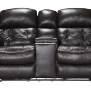 Achieve Leather Power Reclining Loveseat W Console