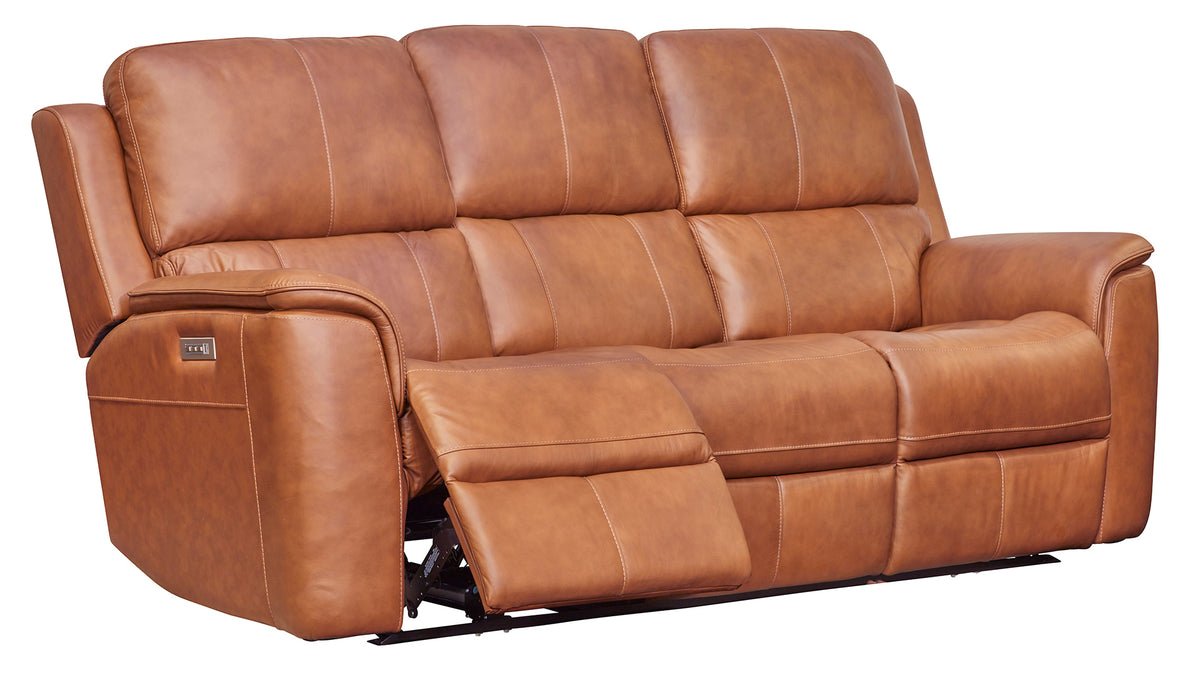 Big Spring Saddle Brown Leather P3 Power Reclining Sofa