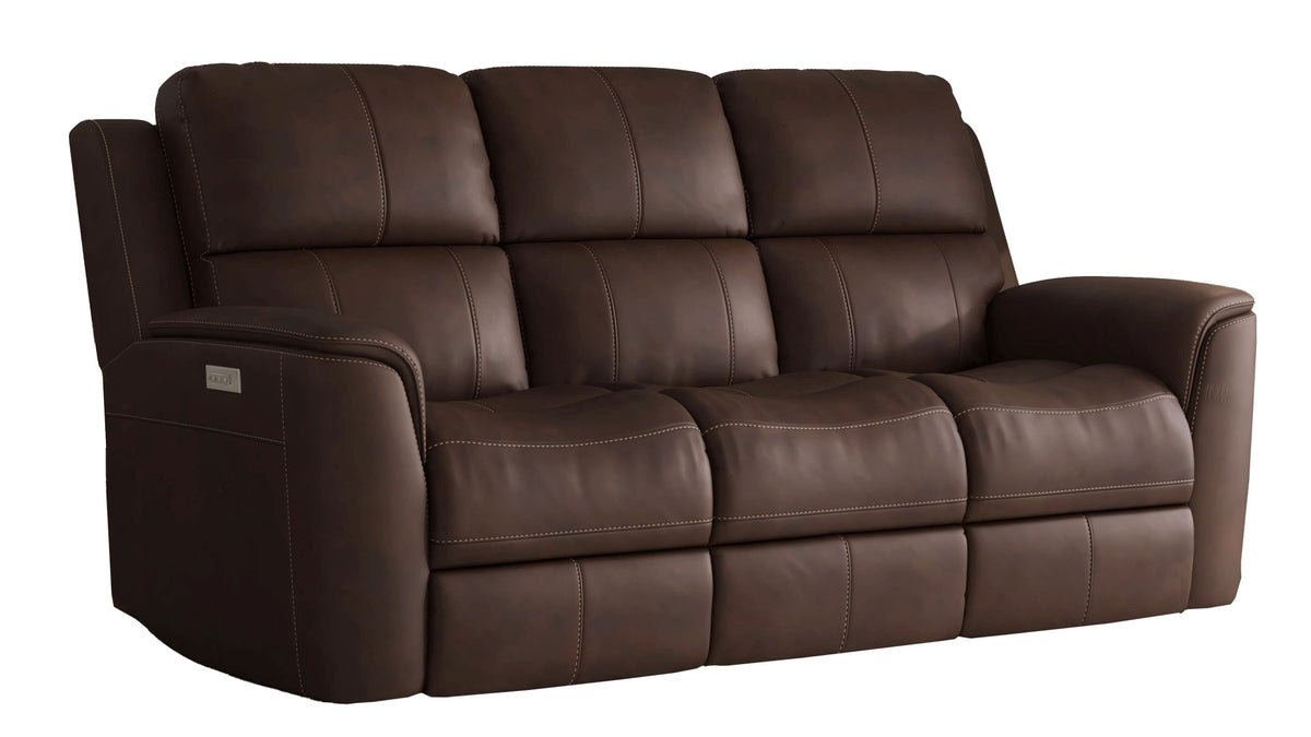Big Spring Umber Brown Leather P3 Power Reclining Sofa