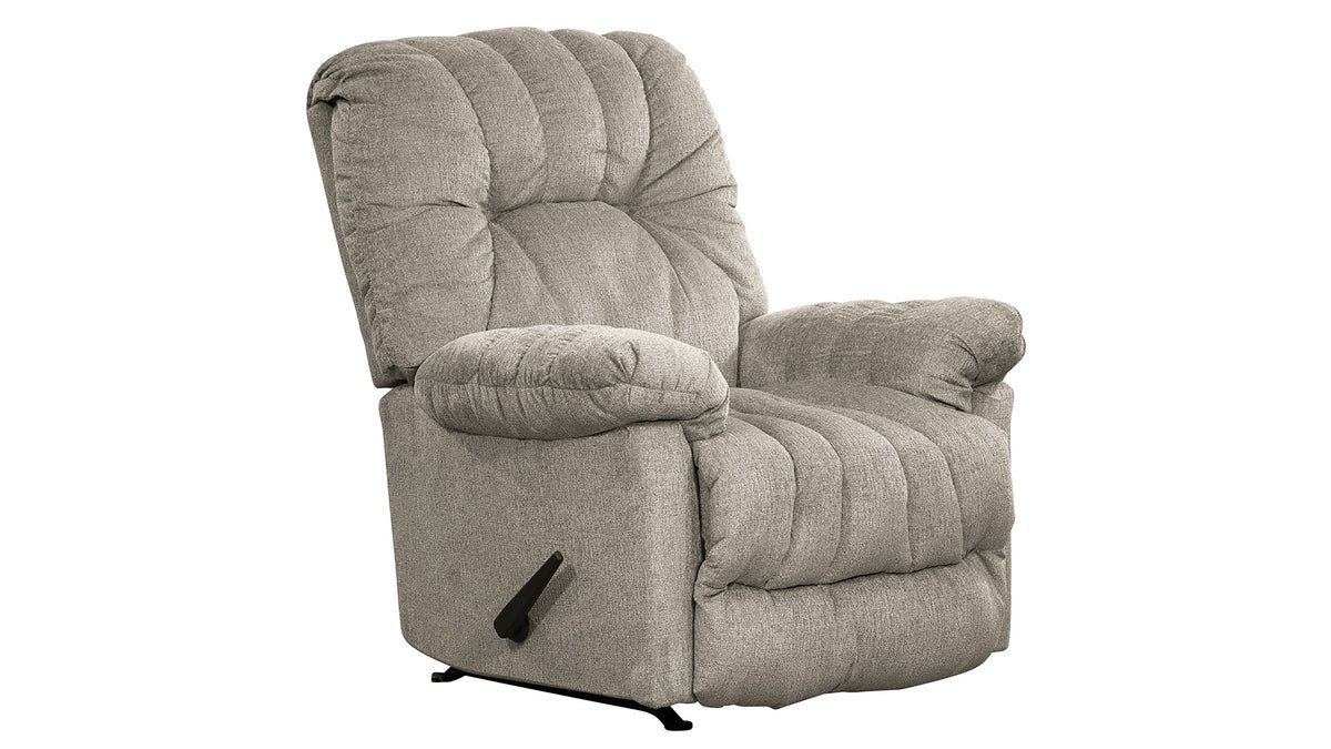Conen Oat Manual Rocker Recliner – Upholstered Living Room Chair Made in USA | Gallery Furniture
