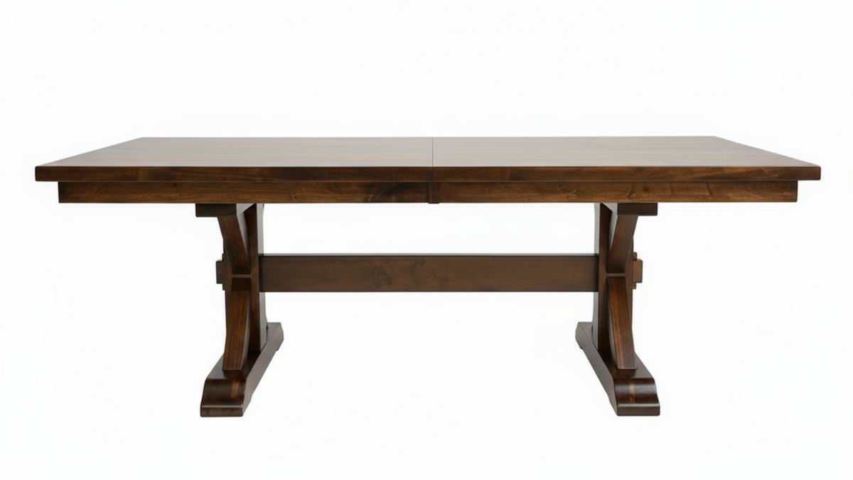 Conestoga 84in Solid Maple Trestle Table