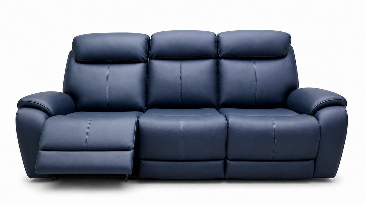 Cordova Steel Blue Power Reclining Sofa