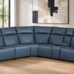 Cougar Admiral Blue Power Modular Reclining Sectional W
