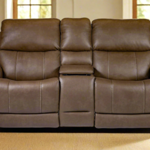 Cougar Cappuccino Power Reclining Loveseat W Console