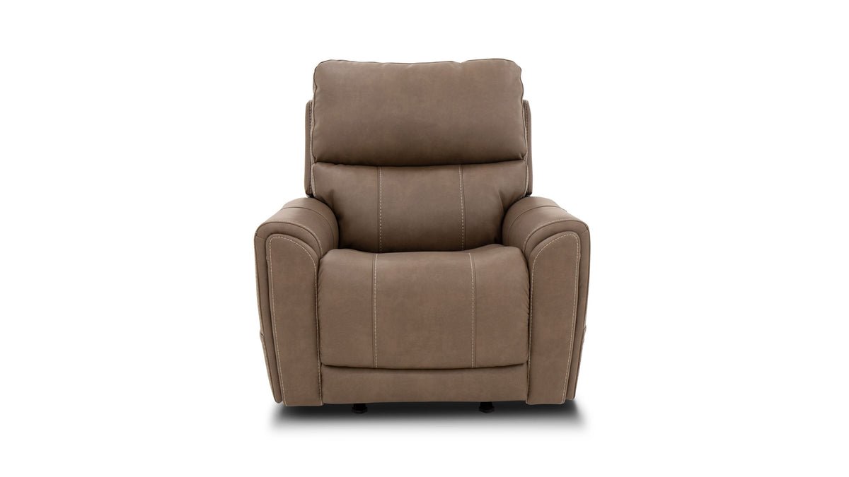 Cougar Cappuccino Power Recliner – Performance Fabric Upholstered Living Room Chair with Heat & Massage
