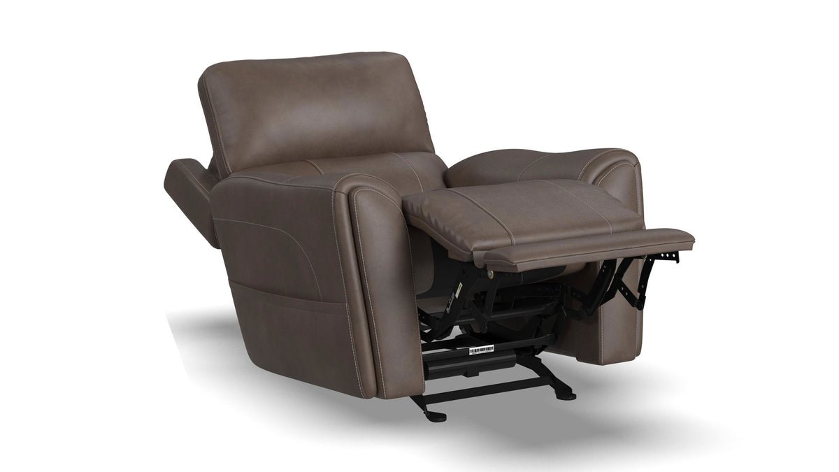 Cougar Cappuccino Power Recliner – Performance Fabric Upholstered Living Room Chair with Heat & Massage