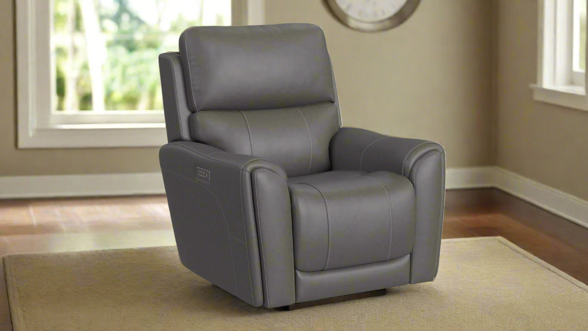 Cougar Dark Grey Power Recliner – Upholstered Living Room Chair