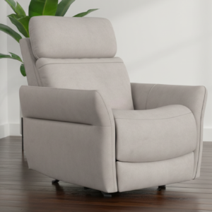 Cougar Pheasant Gray Power Rocker Recliner Performance Fabric