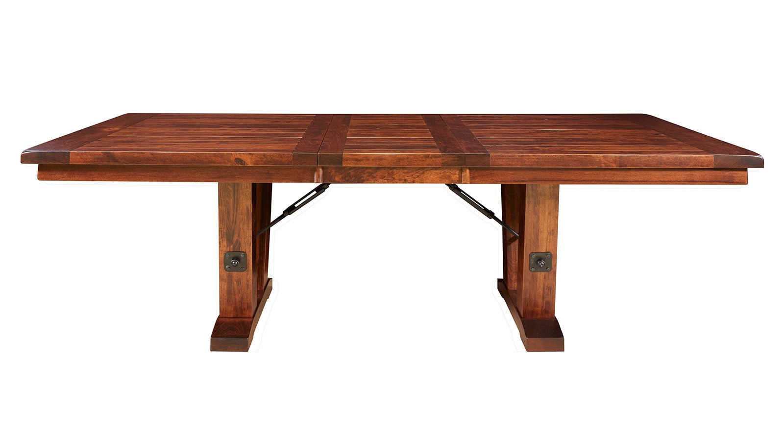 Crosby 72"-90" Solid Black Cherry Wood Expandable Dining Table