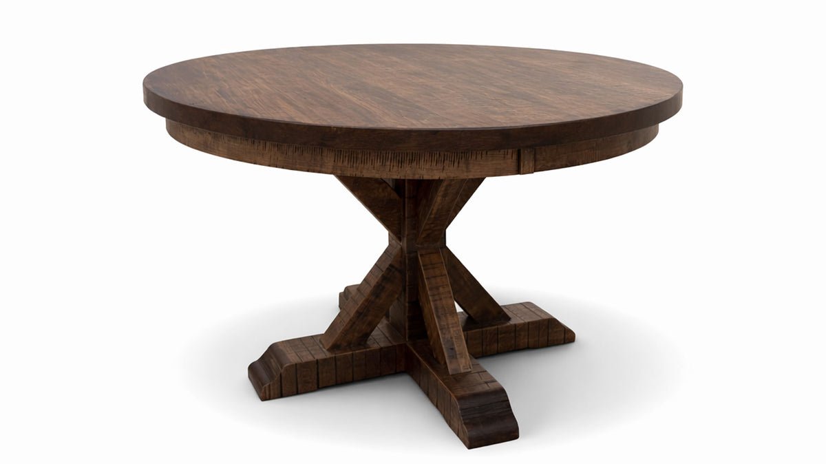 Elkhorn 48" Round Solid Maple Pedestal Dining Table
