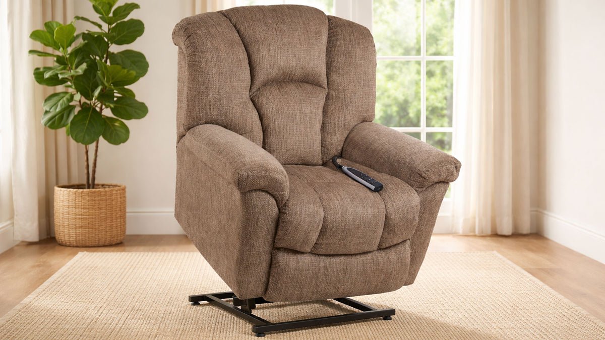 Equalizer Ion Camel P1 Power Lift Recliner – Made in USA Lift Chair with Hardwood Frame