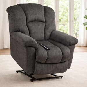 Equalizer Ion Charcoal P1 Power Lift Recliner – Made in USA Lift Chair with Hardwood Frame | Gallery Furniture