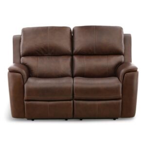 Flexsteel Karson Leather Power Reclining Loveseat