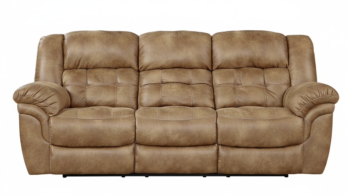 Frontier Almond Manual Reclining Sofa