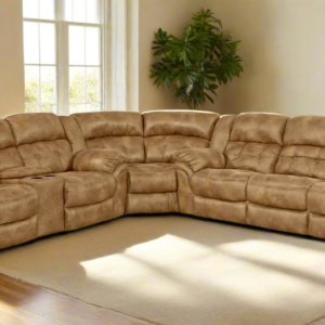 Frontier Almond Power Reclining Sectional