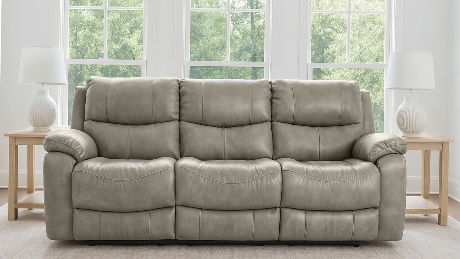 Galaxy Leather P3 Power Reclining Sofa