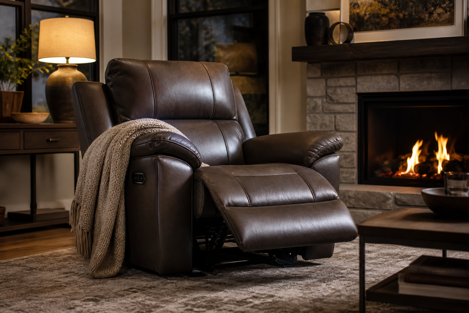 Beadel - Power Recliner Adjustable Headrest - Smoke gallery
