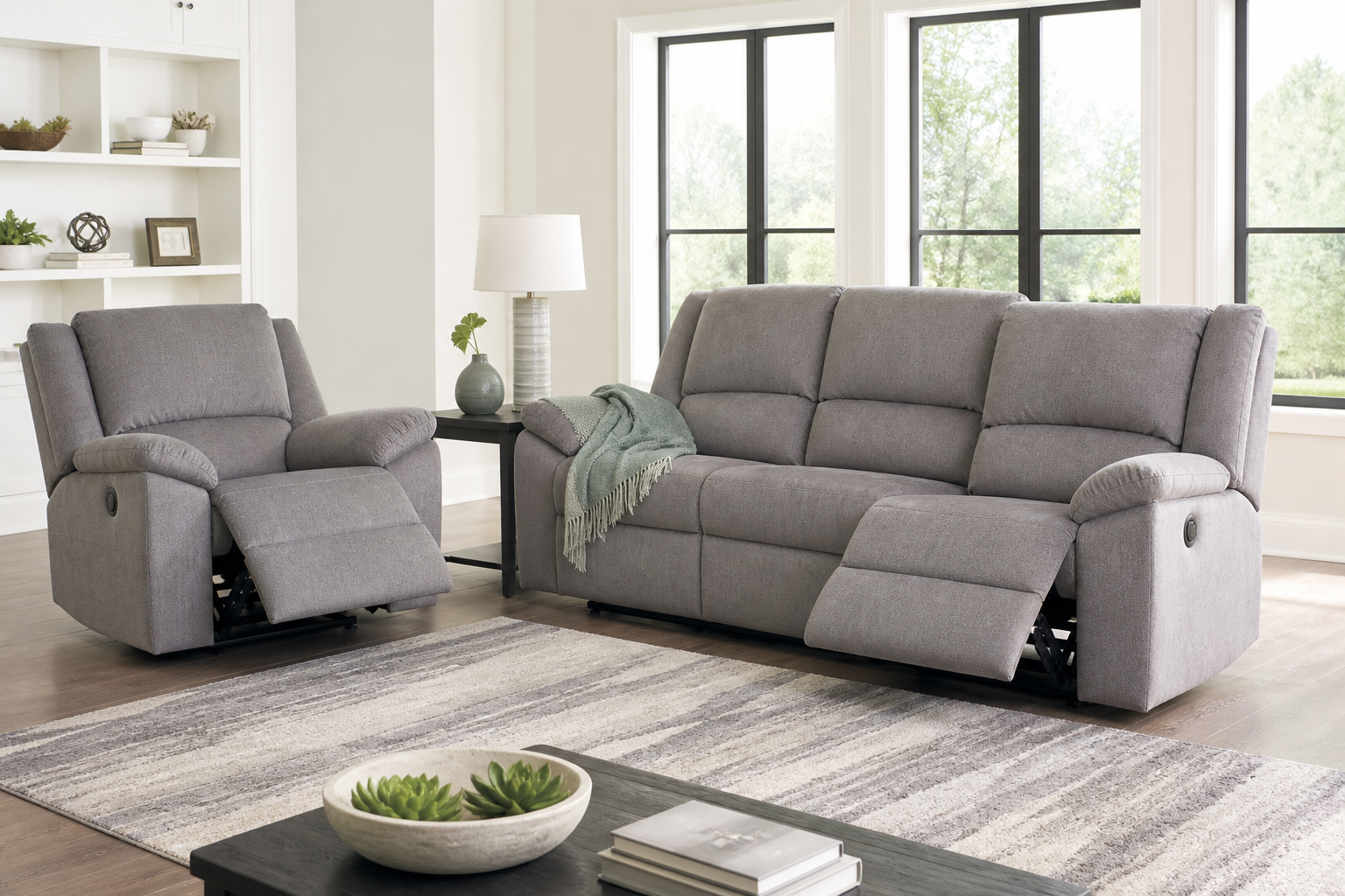 Macpulse Max Italian Leather Power Reclining -piece Collection gallery