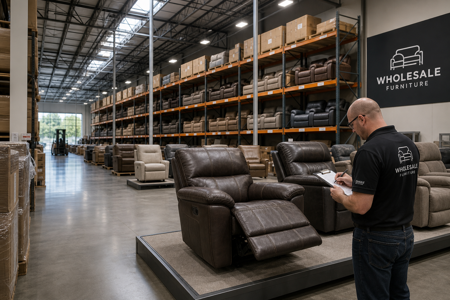 Recliner warehouse shipping