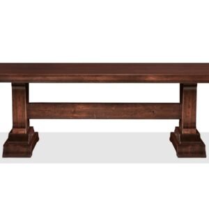 Huntsville 120in Solid Black Cherry Trestle Table