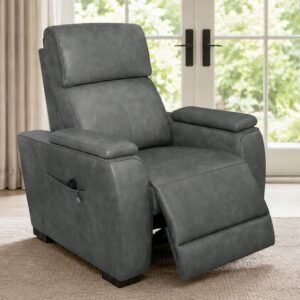 Mac Pulse Charcoal Grey Power Recliner With Immersive