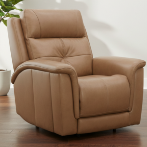 Mack S Heart Latte Brown Leather Zero Gravity Recliner