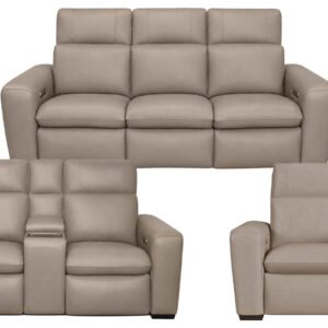 Macpulse Max Italian Leather Power Reclining -piece Collection