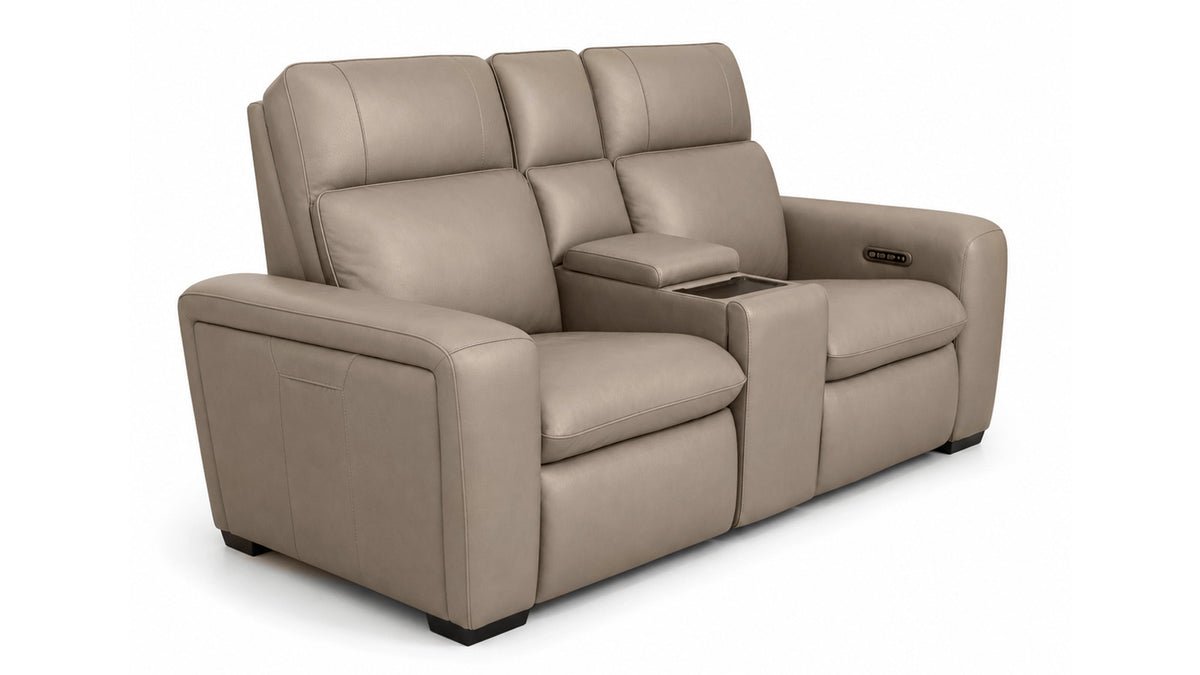 MacPulse Immersive Sound Power Motion Leather Loveseat