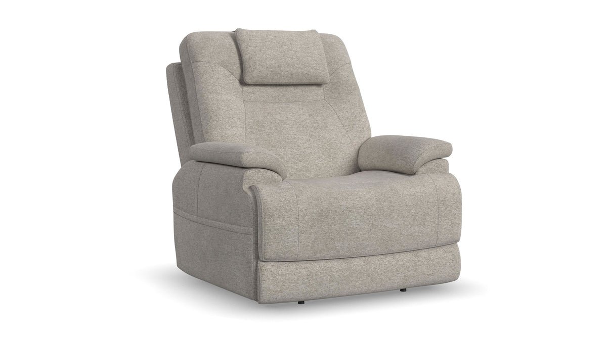 MacZcliner Light Tan P5 – Power Lift Recliner with Heat & Massage | Assistive Sleep Chair