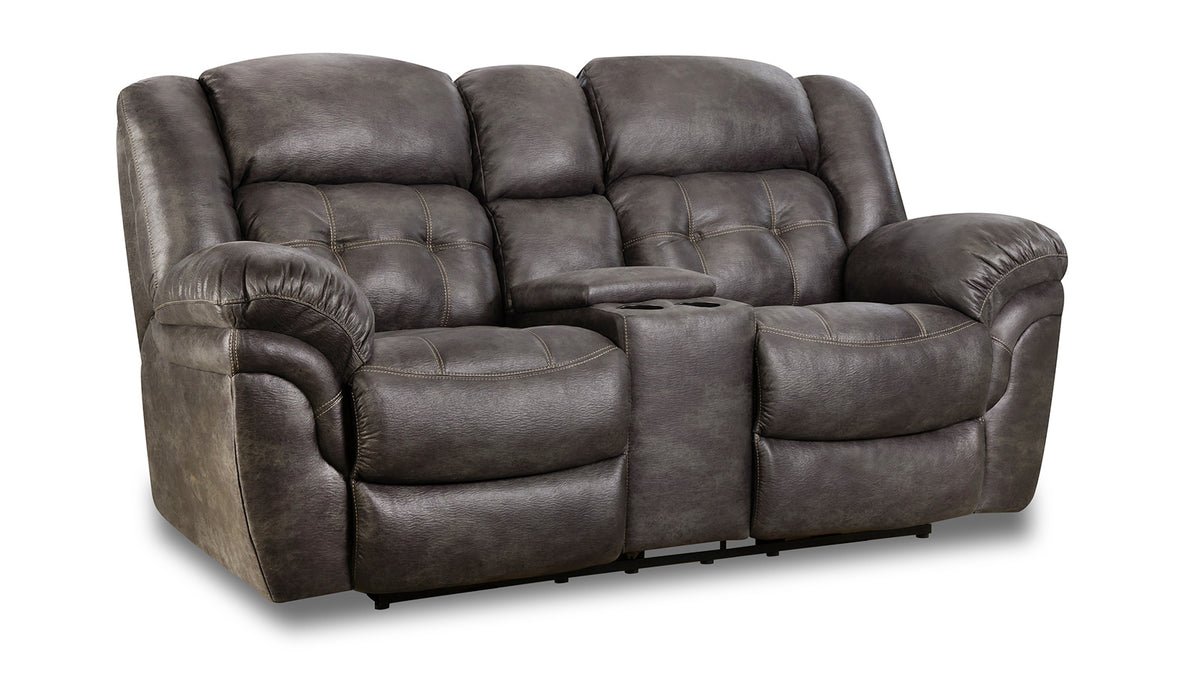 Marcelina Charcoal P1 Power Reclining Loveseat w/Console