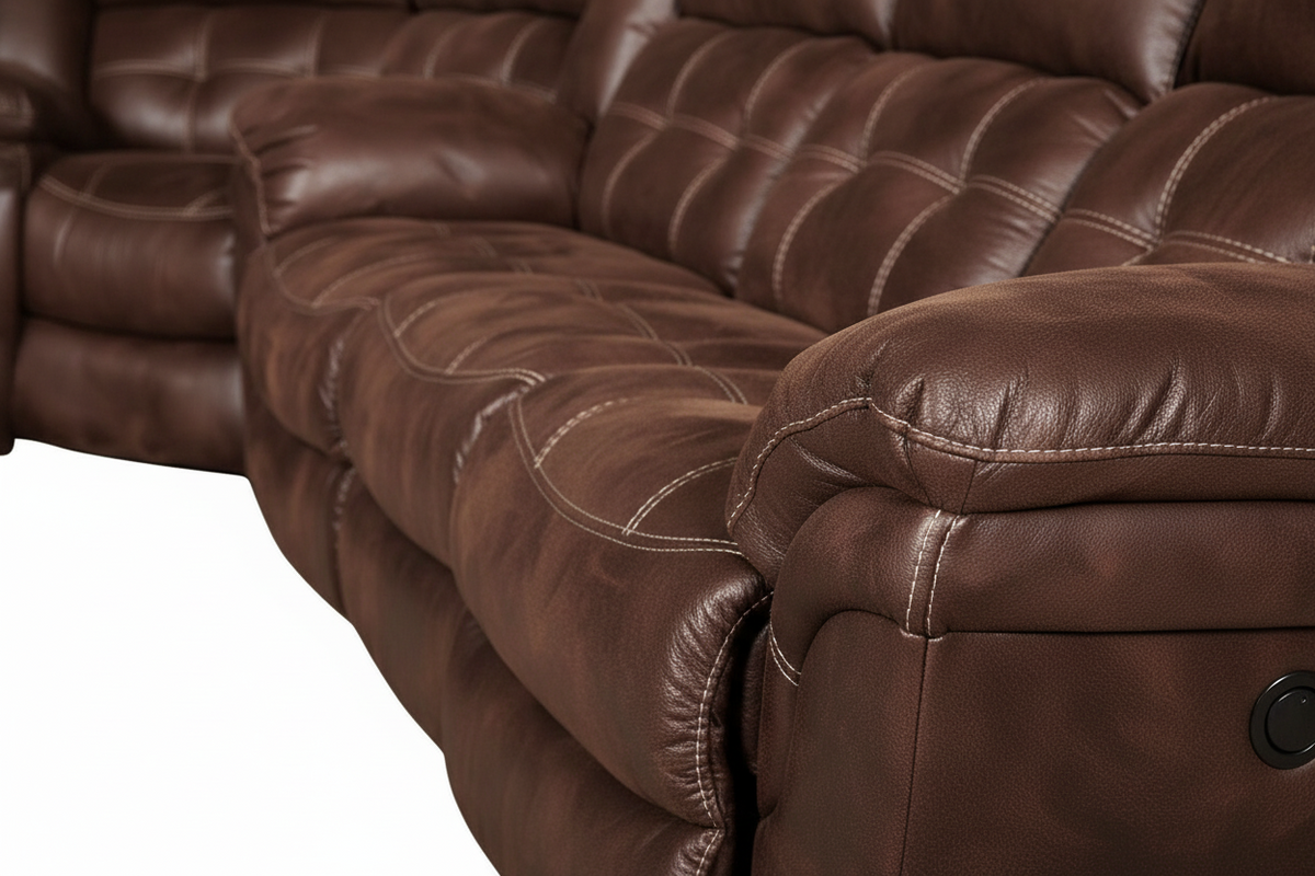 Marcelina Espresso Manual Reclining 3pc Sectional