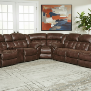 Marcelina Espresso Manual Reclining Sectional