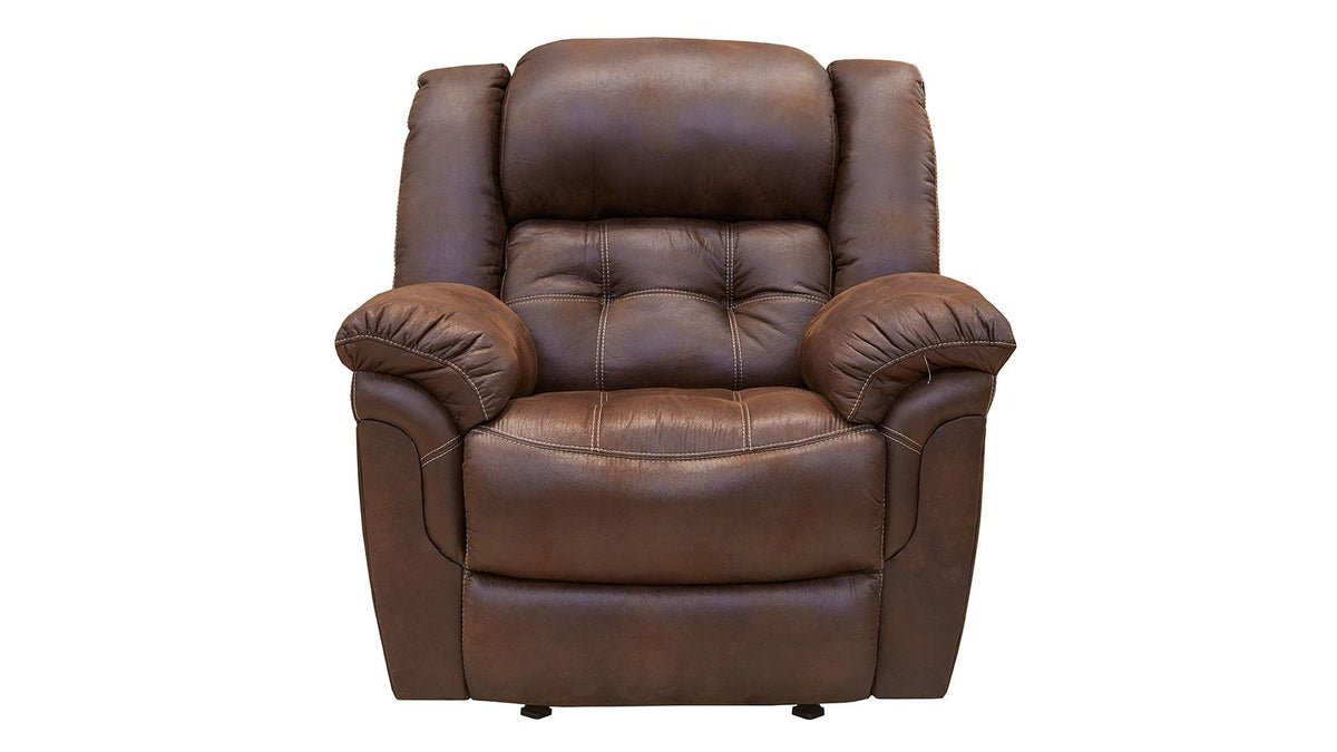Marcelina Espresso Power Rocker Recliner – Upholstered Living Room Chair Made in USA