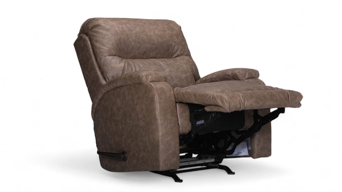 Maverly Mushroom Manual Rocker Recliner – Upholstered Living Room Chair Made in USA