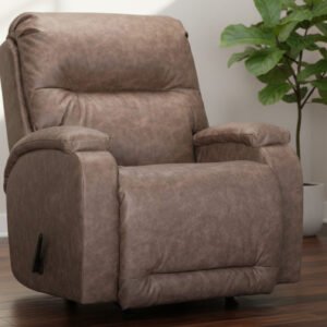 Maverly Mushroom Manual Rocker Recliner Upholstered Living Room