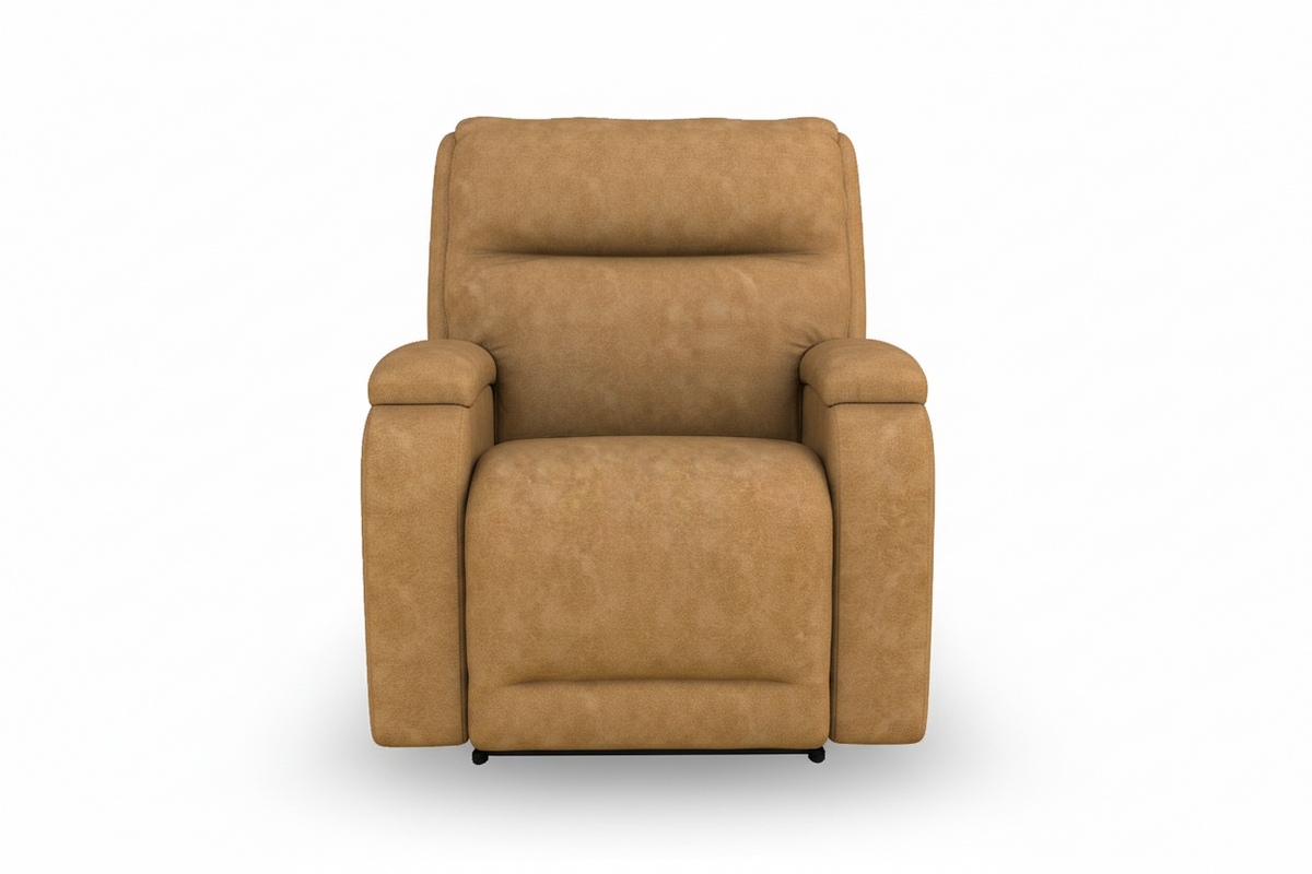 Maverly Pecan Power Rocker Recliner – Upholstered Living Room Chair Made in USA