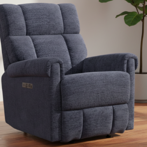 Perfect Match Classic Nocturne Blue Power Rocker Recliner