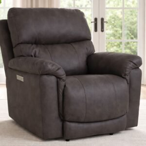 Pewter Zero Gravity Power Recliner Upholstered Living Room