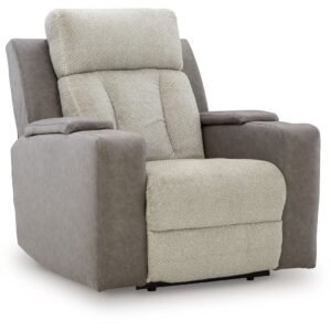 Stately Check - Power Recliner With Adj Headrest - Sisal