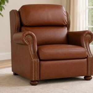 Stickley Durango Darian Spice Top Grain Leather Wall Recliner