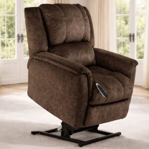 Stonebrook Carob P1 Power Lift Recliner – Made in USA | Gallery Furniture