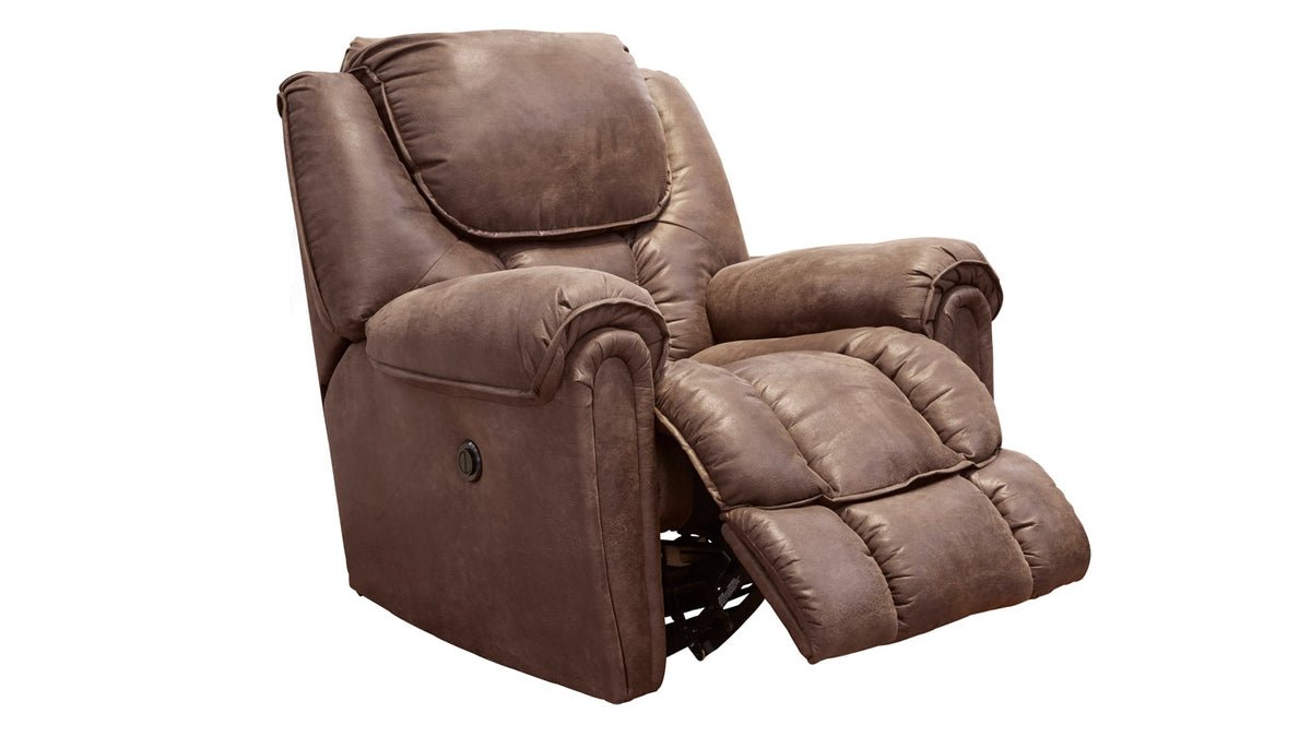 Surf Mocha Power Rocker Recliner – Upholstered Living Room Chair Made in USA | Gallery Furniture