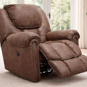 Surf Mocha Power Rocker Recliner Upholstered Living Room